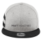 New Era Shadow Heather Striped Flat Bill Snapback Cap